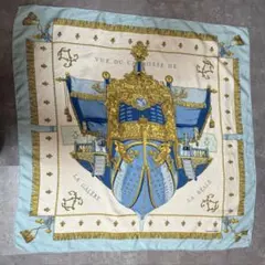 8c92 HERMES エルメス カレ90 クイーンの戴冠式 スカーフ シルク