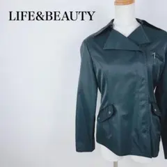 LIFE＆BEAUTY ボンディング ジャケット 9AR M ブラックのサムネイル