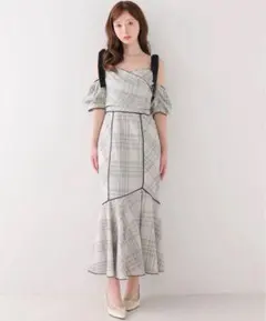 2026年最新】m me eme 2wayチェックロングマーメイドワンピースの人気