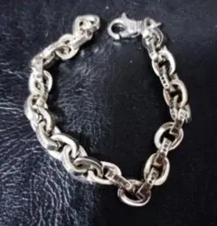 新品　約20cm　ペーパーチェーンブレスレット　silver925