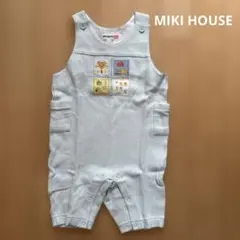 美品 ミキハウス ロンパース オーバーオール 80