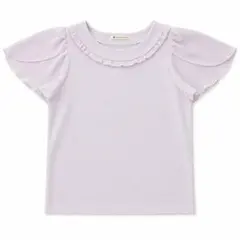 MAJESTIC LEGON フリルネック シフォン袖 カットソー ラベンダーのサムネイル
