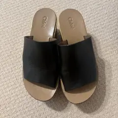 Chloe クロエ レザー ウェッジソール サンダルのサムネイル