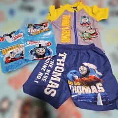 トーマス 水着 男 90 100 ラッシュガード 浮き輪 アームリング 夏準備