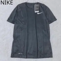 ナイキ　Tシャツ　ドライフィット　グレー　マイクロファイバー　M　スポーツ　ジム