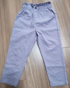 デビロック 薄紫 コットン ロングパンツ ウエストゴム