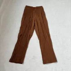 ［Ray cassin］ストレートパンツ(F)/ナチュラル 細見え 脚長