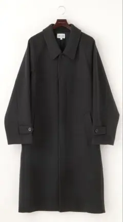 オーバーサイズ　ステンカラーコート黒　Lサイズ