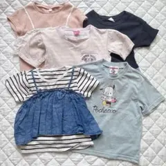 【サイズ120】女の子 夏物 半袖 Tシャツ まとめ売り