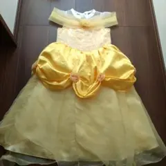 キッズ用 ドレス イエロー ベル風 コスチューム