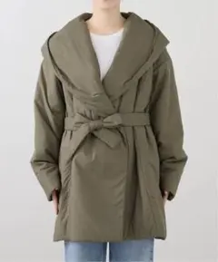SLOBE IENA フード中綿コート カーキのサムネイル