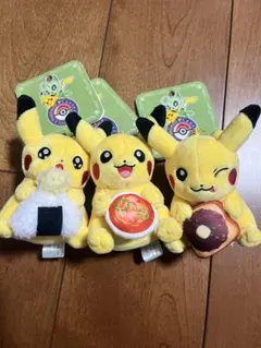 ピカチュウ ぬいぐるみ 3体セット　名古屋限定 ポケモンセンター名古屋