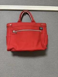 PORTER GIRL ポーターガール トートバッグ 赤 キャンバス