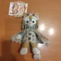 ♡ダッフィー＆フレンズ♡ぬいぐるみバッヂ♡秋のぼうけん♡2019年♡タグ値札付き 新品未使用】ダッフィー ぬいぐるみバッジ 秋のぼうけん 2019