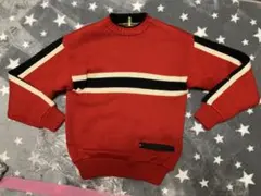 SOS 赤 ストライプ スキー　スノーボードウェア　Mサイズ