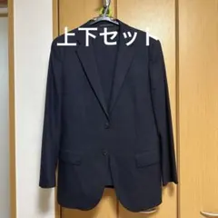 UNIQLO ユニクロ　ストレッチウールジャケット 秋冬用 L 上下セット 紺