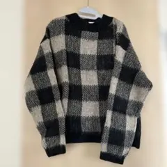 sm2rhythm チェック柄ニット 長袖