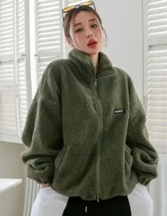 DAZY　オリーブグリーン フリースジャケット