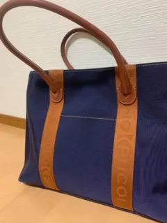 PICCOLO IN MILANO 本革ハンドル　キャンバストート