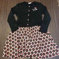 メゾピアノ 人気 ワンピース 140 女の子 長袖 発表会 お出かけ フォーマル