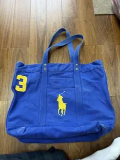 ポロ・ラルフ・ローレン トートバッグ 青
