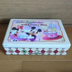 Disney クッキー缶 ミッキー＆ミニー＆アリス
