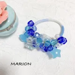 ヘアアクセサリー＊ブルー系　ハンドメイド