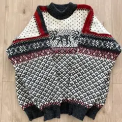 상태매우좋음 80's ノルウェー製 Nordstrikk ノルディック ニット