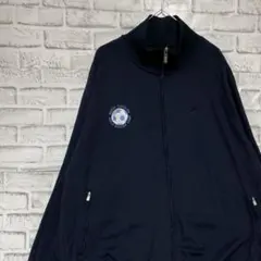 ナイキ ジャージ　トラックジャケット　ネイビー2XL ロゴ刺繍87