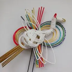 《サービス品》髪飾り【華水引097】小鶴 水引細工 簪 結婚式 成人式 卒業式