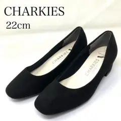 美品✨CHARKIES パンプス 22cm 黒 スエード STYLE FIT