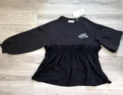 新品　レディース　トップス　ペプラム　しまむら　M