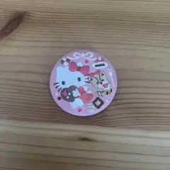 ハローキティ サンリオ ビスケット 刺繍缶バッチ