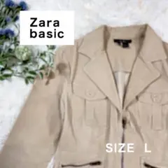 zara ザラ ジャケット コーデュロイ ベージュ サイズL