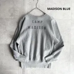 マディソンブルー CAMP MADISON プリントロゴスウェット グレー 1 2025年最新】MADISON BLUE カラー：グレイ系 トレーナー・スウェットの