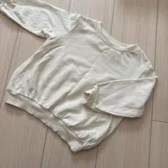 キッズ　トレーナー　95サイズ クリーム色のサムネイル