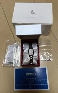 가동 SEIKO LUKIA V117 0DK0 전파 태양 손목시계