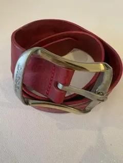 DIESEL ベルト レッド イタリア製のサムネイル