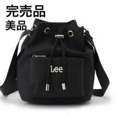【完売品】Lee 巾着ショルダーバッグ ブラック ミニバッグのサムネイル