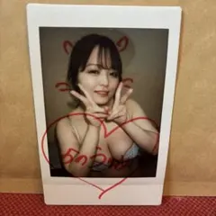叶夢 直筆サイン入りチェキ 水着
