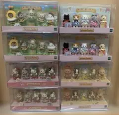 新品　シルバニア　あつまれ！赤ちゃんセット　ネコ　イヌ　いちご　みつばち　各2
