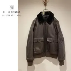 N.HOOLYWOOD バッファロー レザー G-1 フライト ジャケットのサムネイル