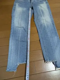 Cepo ライトブルー ダメージ加工 デニムパンツ