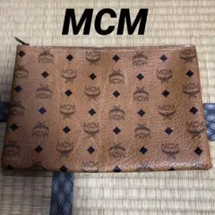 MCM ヴィセトス クラッチバッグ ポーチ コニャック（キャメル）定番モノグラム