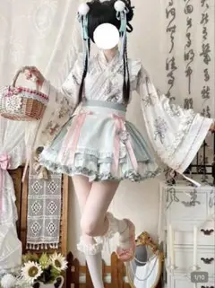 和風ロリータ コスプレ衣装 セットアップ