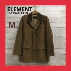 美品 エレメント メンズ ジャケット チェスターコート 秋冬 M ブラウン
