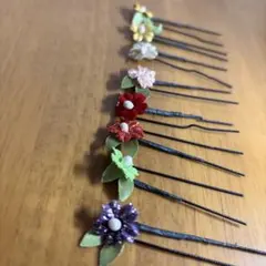 【美品】和小物　髪飾り　ヘアピン8本セット