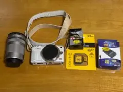 【元箱付き】Panasonic DMC-GF3 一式 ホワイト バッテリー2個付 元箱付き】Panasonic DMC-GF3 一式 ホワイト バッテリー2個付