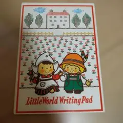 1975年 산리오 LittleWorld Writing Pad メモ帳 昭和