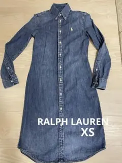 ラルフローレン　XSサイズ　デニムシャツワンピース